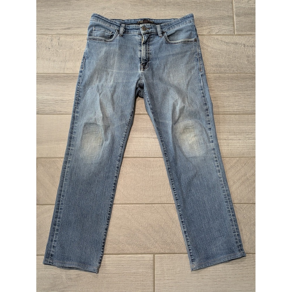 34 Heritage Charisma Jeans Mens 36x32 (36x30) Blue Wash Straight Stretch Denim